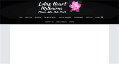 Desktop Screenshot of lotusheartmelbourne.com
