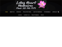 Tablet Screenshot of lotusheartmelbourne.com